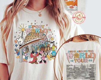 Epcot World Tour Shirt, Drink Around The World Shirt, Disney Group Trip Shirt, Epcot Disney World Shirt, Epcot Drink Around the World Tee
