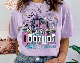 Vintage Disney Halloween Haunted Mansion Shirt, Welcome Foolish Mortals T-shirt, Mickey&#39;s Not So Scary Party, Mickey and Friends Halloween