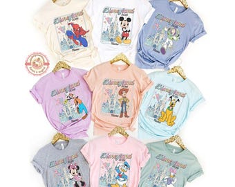 Personalized Disney Trip 2026 shirt, WDW Disneyland 2026 Family Matching Shirts, Mickey & friends Tee, Family Vacation Shirts, Magic Kingdom