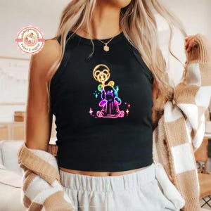 Retro Neon Pooh Ghost Crop Tank, Disney Halloween Baby Tee, Mickey&#39;s Not So Scary Tee Shirt, Winnie The Pooh Halloween Balloon Shirt, Spooky