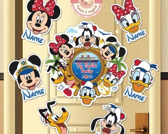 Personalized Disney Cruise Line 2026 Magnet, Mickey and Friends Family Cruise Magnet, Family Sign Disney Wish Dream Treasure Fantasy Magnet