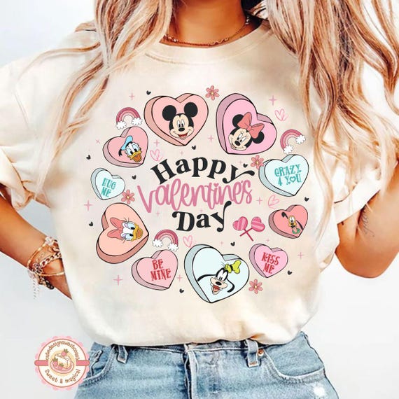 Retro Mickey and Friends Valentine's Day Shirt, Disneyland