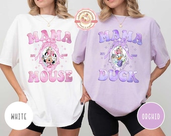 Coquette Bow Disney Mama Mouse Shirt, Disney Mama Duck Shirt, Minnie Mothers Day Shirt, Daisy Mom Shirt, Gift For Mom, In My Disney Mama Era