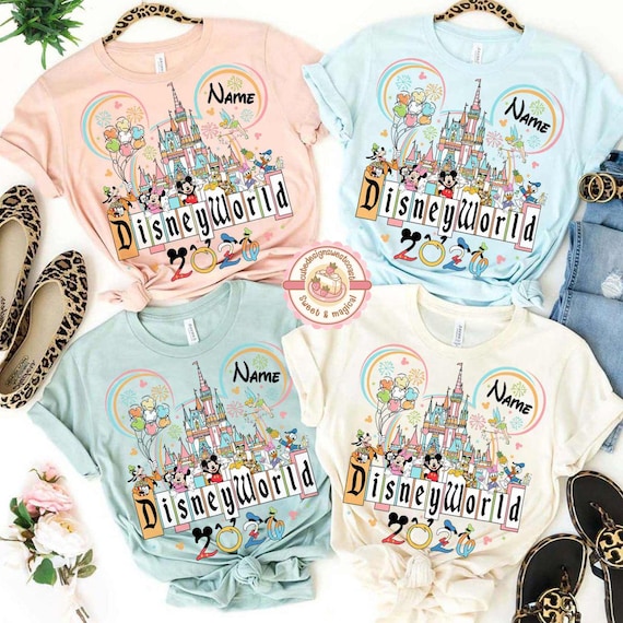Personalized Disney 2026 Family Vacation Shirts, Disney Castle 2026 Shirts, Disneyworld Family Trip Shirts, Custom Mickey And Friends Tee