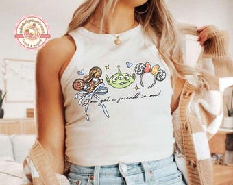 Retro Coquette Bow Toy Story Baby Tee Crop Tank, Magical Disney Toy Story Alien Shirt, Woody Buzz Lightyear Tee, You've Got A Friend In Me