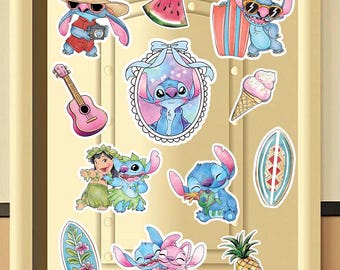 Personalized Disney Stitch Cruise Magnet, Lilo & Stitch Summer Magnets, Stitch Ohana Family Cruise Ship Stateroom Door, Disney Summer Magnet