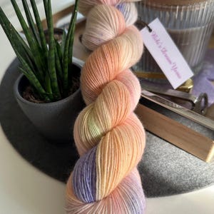 Hand-dyed sock yarn, wool, yarn, knitting, crochet, self-dyed sock yarn