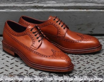 Zapatos de cuero de lujo hechos a mano: estilo Oxford para una elegancia atemporal