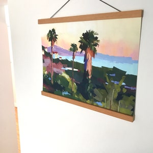 Shoreline Park Santa Barbara Art Print gouache painting by Sharon Schock 10x15, 11x14, 12x16 image 2