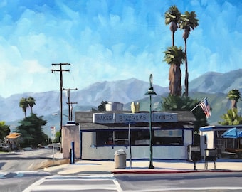 The Spot, Carpinteria Art Print - Oil painting by Sharon Schock 12x16, 16x20