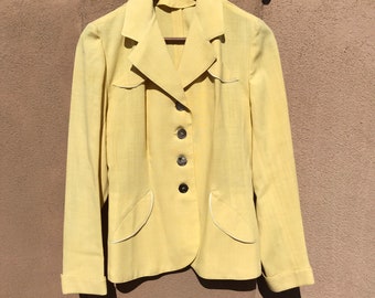 Vintage Women’s Western Yellow Blazer