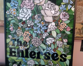 Anniversary Wedding Love Stained Glass Mosaic