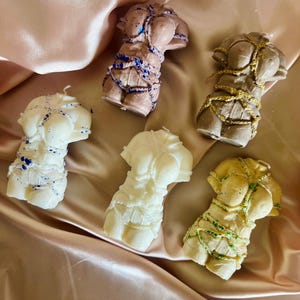Sculpted Scented Female Torso Pillar Candle - Unique Body Positive Decor
