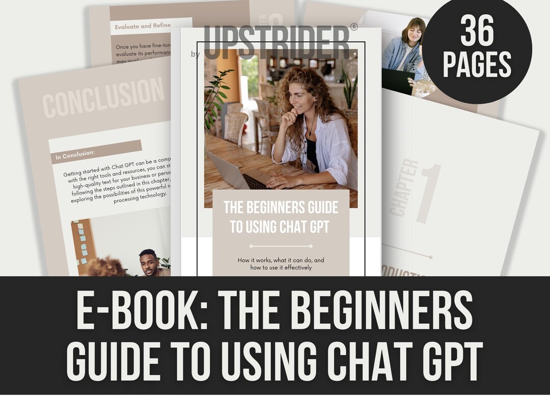 E-BOOK: the Beginners Guide to Using CHAT GPT - Etsy Australia