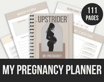 Planner di gravidanza stampabile / Diario e organizzatore di gravidanza / Checklist di preparazione del bambino e pianificatore dei pasti / Download PDF