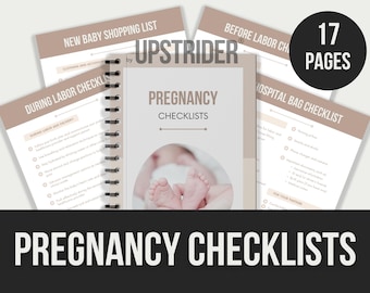 Pregnancy Checklists | Ultimate Pregnancy Planning Guide | Baby Prep & Hospital Bag List | PDF Digital Download