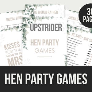 Leuke spellen voor vrijgezellenfeesten Afdrukbare pdf Bride To Be