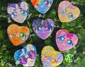 Peeker Heart Buttons | MLP