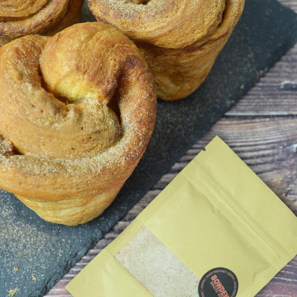 6x Cinnamon Cornish Cruffins | Handmade Croissant Muffins | Postal Bakery Gift for Birthdays & Special Occasions | Baked in Cornwall