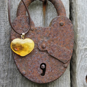 Baltic Amber Heart Pendant Heart Shaped Amber Pendant amber hearts amber heart jewelry honey amber heart charm heart gift for her amber gift