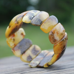 Amber Cuff Bracelet Natural Jewelry image 5