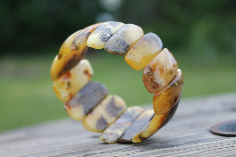 Amber Cuff Bracelet Natural Jewelry image 5