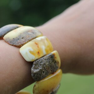 Amber Cuff Bracelet Natural Jewelry image 3