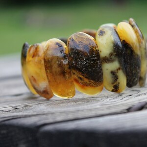 Amber Cuff Bracelet Natural Jewelry image 9