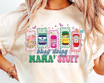 Camiseta "Ocupada haciendo cosas de mamá", regalo divertido para el Día de la Madre en español, camiseta para mamá latina