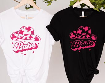 Camisetas de despedida de soltera de novia y bebé: Camiseta del equipo de la novia