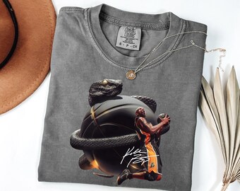 Camiseta gráfica Mamba Mentality de Kobe Bryant, camiseta retro de baloncesto de los Lakers, camiseta Comfort Colors.