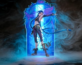 Anime Arcane, Jinx Standee, League of Legends Acrylic Standee Figure Collection Gift