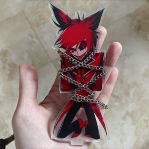 Hazbin Hotel Acrylic Standee, Alastor-Inspired Demon Character