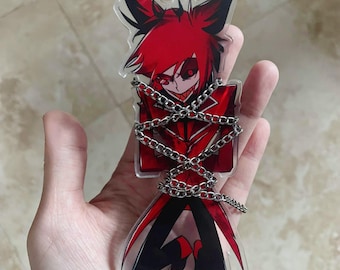Hazbin Hotel Acrylic Standee, Alastor-Inspired Demon Character