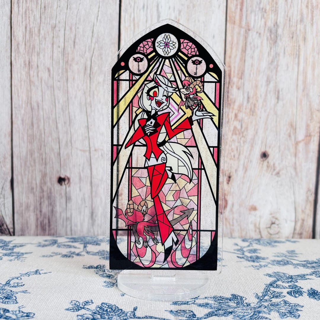 Charlie Stained Glass Acrylic Standee | Hazbin Hotel Fan Art ...