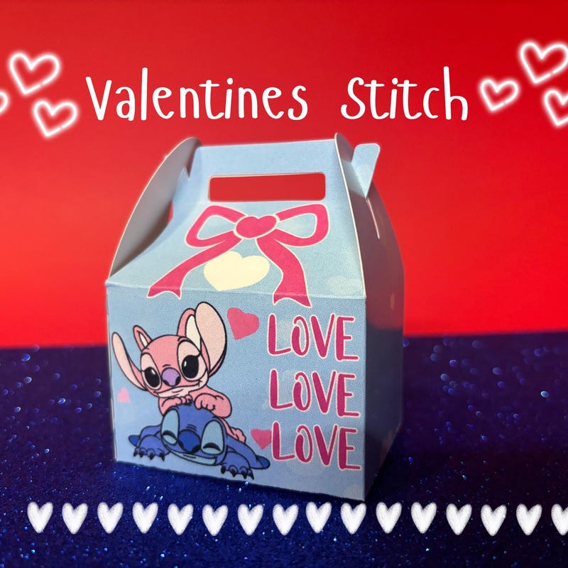 Stitch Valentines Box - Etsy