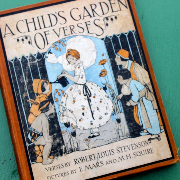Vintage Children's Book, A Child's Garden of Verses, Robert Louis Stevenson