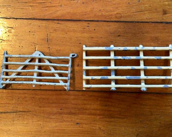 Hollow Cast by Britains Toy Co. Fence and Hurdle, Miniatures