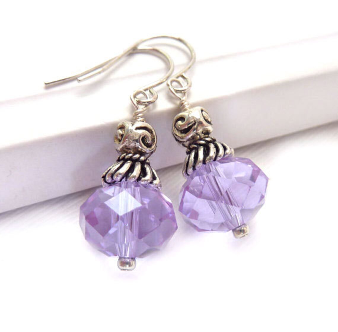 Lilac Drop Earrings