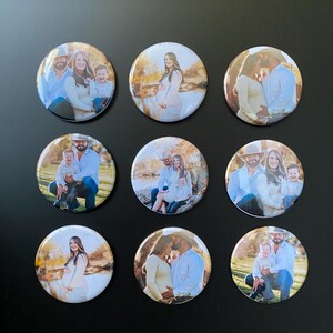 9 Round Custom Photo Magnets Personalized Fridge Magnet Custom Picture Magnet Gift Family Photo Magnet Mother's Day Gift  Personalized Gift