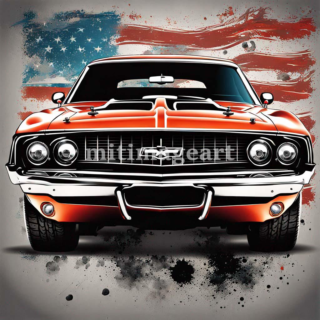 Coche muscular americano - Etsy México, image size:1024x1024
