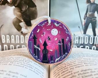 Hand-Painted Mistborn Ornament – Vin, Cosmere Book Fan Art