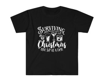 Christmas Drinking Shirt, Surviving Christmas