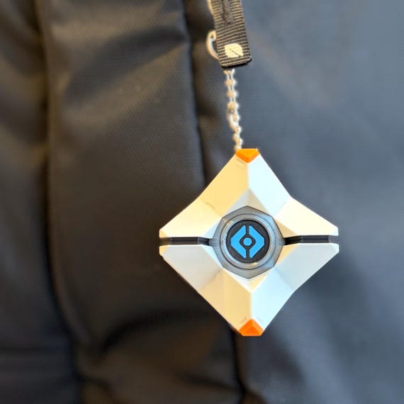 Destiny 2 Ghost - Backpack Charm Toy - 3D Printed