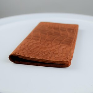 Personalized Leather Wallet – Handmade Brown Wallet for Women and Men – Minimalist Cute Wallet – Gift for Him or Her – Slim Wallet