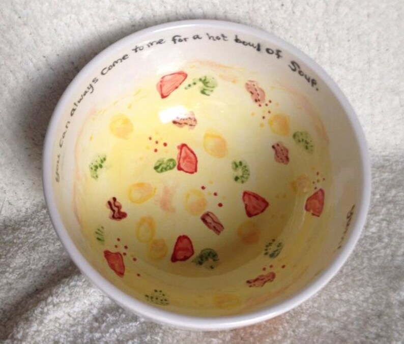 Create your own bowl custom personalized ceramic painted-listing is for One bowl