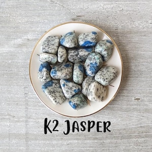 K2 Jasper Tumbled Stone: Crown & Third Eye Chakra Healing Crystal