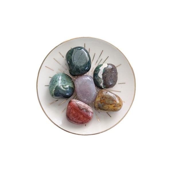 Eye of the Storm Judys Jasper Tumblestone - Inner Peace & Grounding Crystal