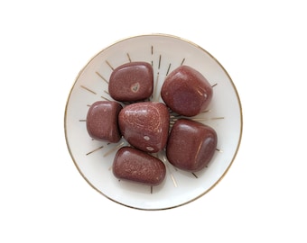 Pierre roulée en cristal Pipestone du Minnesota - Pierre précieuse de transformateur/chercheur - Cristal Talisman - Catlinite - Chakra racine