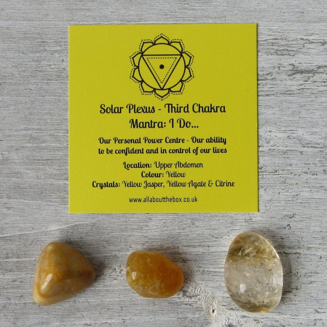 Solar Plexus Chakra Crystals - 3rd Chakra - Personal Power Centre
